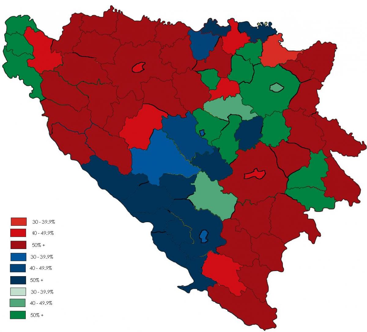 Bosnija reliģiju kartē