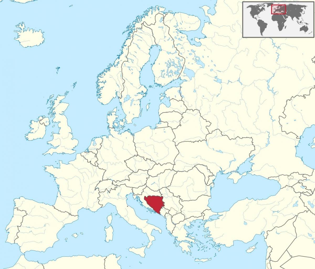 Bosnija eiropas kartē
