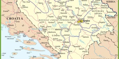 Kartes Bosnijas ceļu