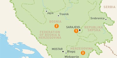 Karte sarajevā, Bosnijā